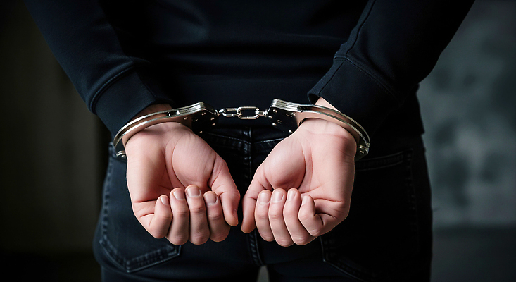 직업 감정 컨셉 사람 신체부위 범죄 CG 파일형식 남자 수갑 손목 긴장 경찰 구속 법 범죄인 손 뒤로 힘 편집실사 편집이미지 JPG 사이버범죄 의료성형뷰티