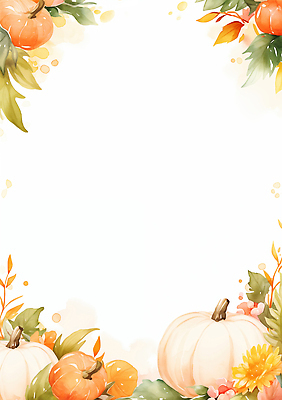 JPG 식물 디자인 계절 꽃 예술 컬러 백그라운드 일러스트 자연 생명 호박 따뜻함 장식 사각형 축제 수확 가을 분위기 편지지 초대장 국내일러스트 AI일러스트 AI콘텐츠 도형 컨셉 농업 채소 카드_감사 편지 생태계 파일형식