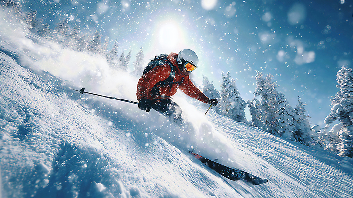 JPG 편집이미지 스포츠 겨울 모션 자연 스키 스키장 산 아웃도어 풍경 햇빛 눈송이 스키장비 스키선수 편집실사 계절 스포츠용품 겨울스포츠 운동선수 눈_날씨 태양 CG 생태계 파일형식