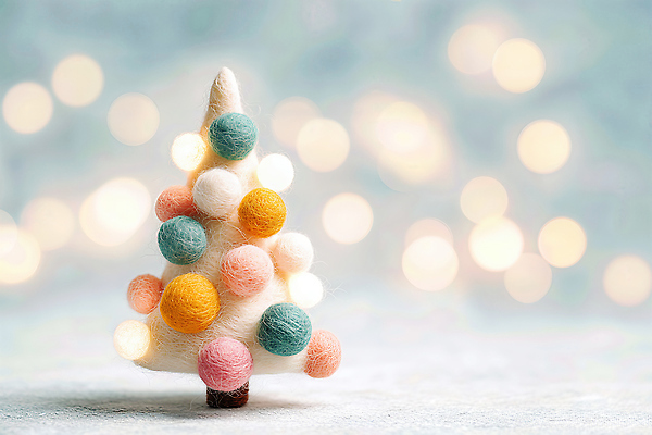 계절 기념일 컨셉 크리스마스 직물 감각 CG 파일형식 양모 크리스마스트리 장식 아기자기 컬러 공 크리스마스장식 겨울 손뜨개 부드러움 백그라운드 축제 편집실사 편집이미지 JPG