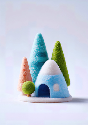 식물 컨셉 건물 모형 감각 실 CG 파일형식 주택 나무 털실 그림 장식 컬러 핸드메이드 귀여움 디자인 부드러움 조화 예술 미니어처 오브젝트 편집실사 편집이미지 JPG