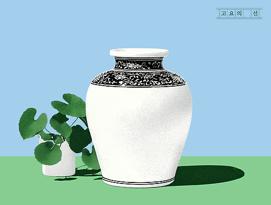 PSD 식물 디자인 화분 예술 컬러 백그라운드 일러스트 자연 탁자 실내 장식 파란색 인테리어 흰색 항아리 편안함 모던 백자 특징 국내일러스트 가구 내부 도자기 감각 생태계 파일형식