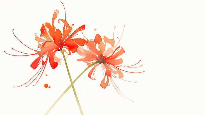 자연요소 식물 계절 꽃 컬러 컨셉 날씨 생태계 냄새 파일형식 봄 정원 빨간색 자연 화려 뷰티풀 꽃잎 바람 생명 조화 잎 줄기 향기 풍경 수채화 JPG 국내일러스트 일러스트 석산꽃