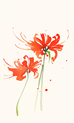 식물 직업 계절 꽃 컨셉 태양 생태계 파일형식 자연 봄 생명 예술 그림 수채화 색감 꽃잎 줄기 햇빛 조화 뷰티풀 감성 화가 JPG 국내일러스트 일러스트 석산꽃