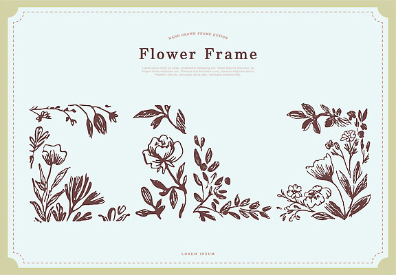 식물 컨셉 생태계 파일형식 벡터 꽃 프레임 디자인 백그라운드 자연 예술 색감 장식 손그림 우아함 디지털아트 그래픽 수채화 고요 상상력 창의성 AI파일 국내일러스트 일러스트 낙서