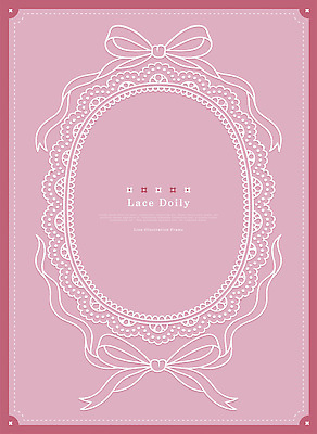 전통 디자인 리본 분홍색 백그라운드 라인일러스트 일러스트 문구용품 프레임 그래픽 장식 수공예 도일리 뷰티풀 인쇄물 국내일러스트 AI파일 레이스천 컬러 직물 공예 오브젝트 파일형식 벡터