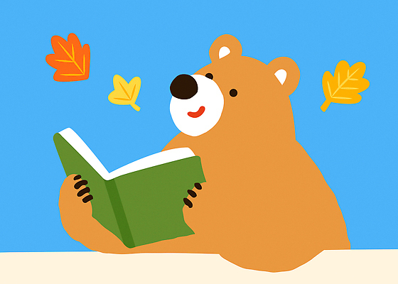 동물 캐릭터 교육 어린이 낙엽 일러스트 곰 자연 표정 이야기 책 독서 색칠 편안함 즐거움 힐링 상상력 국내일러스트 AI파일 감정 잎 포유류 사람 감각 생태계 파일형식 벡터