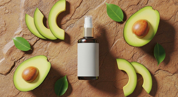 JPG 편집이미지 재료 자연 건강 요리 뷰티 청결 화장품 피부 유기농 스프레이 아보카도 보습 편집실사 AI포토 AI콘텐츠 웰빙 과일 신체부위 위생 CG 생태계 파일형식