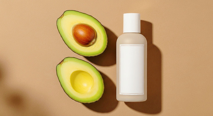 JPG 편집이미지 자연 건강 생활 뷰티 화장품 상품 피부 향기 부드러움 천연 스킨케어 아보카도 자연주의 편집실사 AI포토 AI콘텐츠 과일 신체부위 감각 CG 생태계 냄새 파일형식