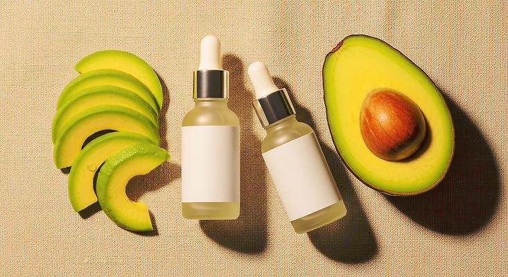 JPG 편집이미지 라이프스타일 자연 건강 뷰티 화장품 상품 피부 유기농 향기 스킨케어 성분 아보카도 보습 세럼 편집실사 AI포토 AI콘텐츠 웰빙 과일 생활 신체부위 CG 생태계 냄새 파일형식