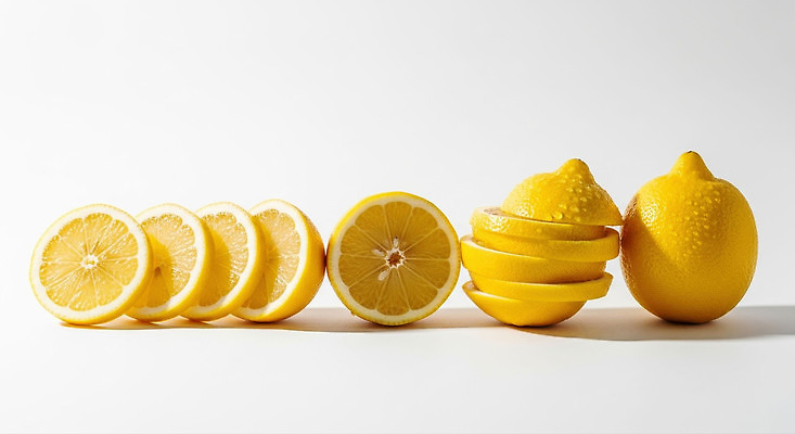 JPG 편집이미지 음식 과일 재료 아침 디저트 건강 요리 노란색 신선 레몬 레몬주스 오브젝트 슬라이스 비타민 과일샐러드 편집실사 주간 컬러 샐러드 과일주스 CG 영양소 파일형식