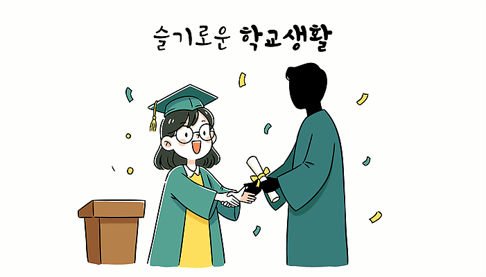 모자_잡화 옷 교육 감정 종이 컨셉 졸업 사람 이벤트 파일형식 벡터 졸업식 학생 졸업장 기쁨 축하 색종이 순간 교복 학사모 기념일 축제 학교 성공 어린이 청춘 미래 국내일러스트 AI파일 일러스트