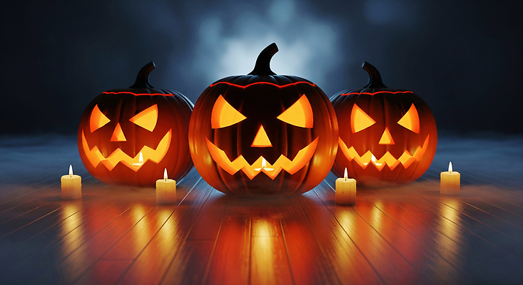 JPG 편집이미지 전통 계절 컬러 과일 촛불 모션 호박 조명 미소 장식 축제 어둠 할로윈 분위기 이미지편집 AI컴퓨터그래픽 AI콘텐츠 컨셉 채소 초 표정 파일형식