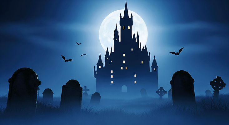 JPG 편집이미지 흑백 그림자 어둠 보름달 무덤 성 분위기 유령 초승달 신비 공포 박쥐 고딕 이미지편집 AI컴퓨터그래픽 AI콘텐츠 건축물 컨셉 포유류 촬영기법 달 파일형식