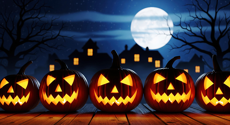 JPG 편집이미지 호박 조명 사탕 건물 장식 축제 어둠 할로윈 분위기 유령 무서움 달빛 흡혈귀 잭오랜턴 이미지편집 AI컴퓨터그래픽 AI콘텐츠 건축물 감정 컨셉 채소 디저트 달 파일형식