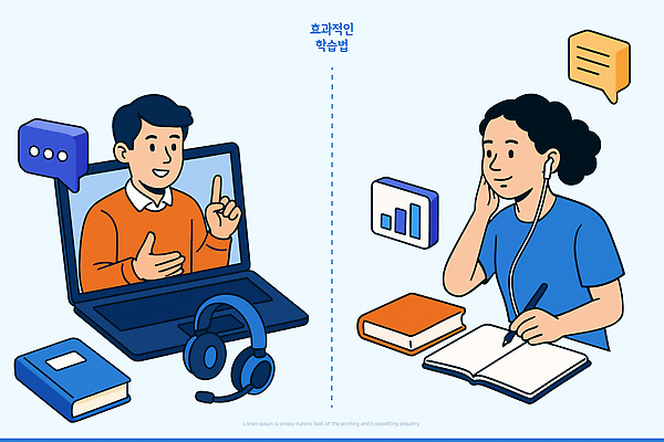 교육 음향기기 컨셉 문구용품 말하기 전자제품 헤드폰 강의 파일형식 벡터 언택트 온라인강의 학습 컴퓨터 집중 기록 소통 시간관리 학생 자료 질문 대화 토론 공책 스피커 헤드셋 일러스트 국내일러스트 AI파일