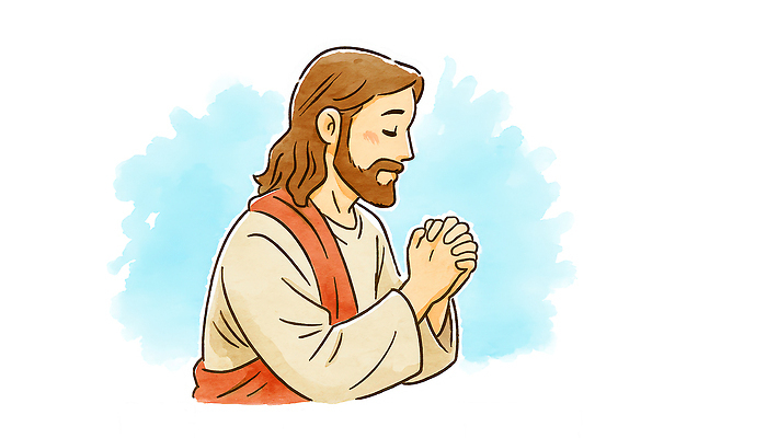 헤어스타일 옷 감정 종교 컨셉 종교용품 신체부위 신_종교 파일형식 예수 기도 평화 손 갈색머리 빨간옷 그림 하늘 강조 모션 표현 믿음 기독교 성경 목소리 인내 일러스트 국내일러스트 JPG