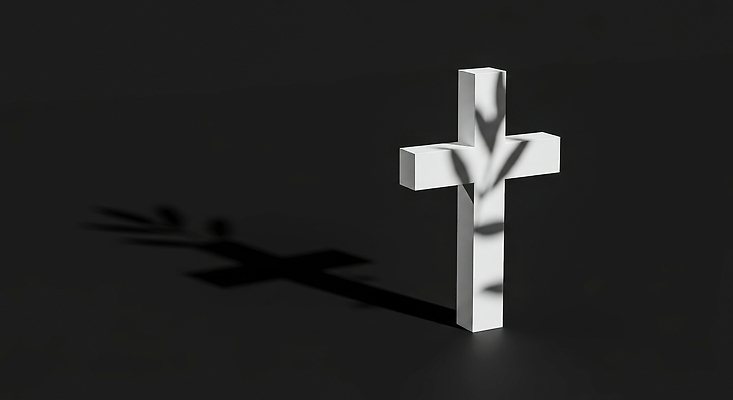 JPG 모양 편집이미지 디자인 기독교 종교 예술 상징 백그라운드 십자가 조명 그림자 평화 검은색 흰색 직사각형 편집3D 도형 컬러 컨셉 3D 파일형식