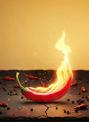 자연요소 편집이미지 컬러 컨셉 채소 불 맛 생태계 향미료 파일형식 고추 매움 요리 불꽃 오픈 빨간색 자연 향신료 음식 레시피 식사 이미지편집 JPG