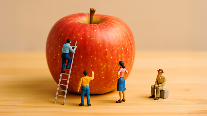 식물 농업 과일 모션 말하기 사람 모형 도구 CG 파일형식 사과 인형 사다리 이야기 관찰 대화 크기 상징 미니어처 농장 나무 남자 여자 편집실사 편집이미지 JPG