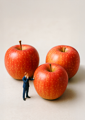 감정 컬러 과일 모션 말하기 사람 모형 크기 CG 파일형식 사과 인형 남자 대화 오브젝트 빨간색 사이즈 작음 즐거움 백그라운드 미니어처 관찰 표현 편집실사 편집이미지 JPG