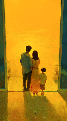 계절 남자 감정 어린이 컨셉 가족 관계 모션 태양 노을 생태계 파일형식 일몰 풍경 사랑 따뜻함 함께함 기댐 감상 행복 자연 여름 소년 엄마 아빠 문 하늘 빛 햇빛 평화 일러스트 국내일러스트 JPG