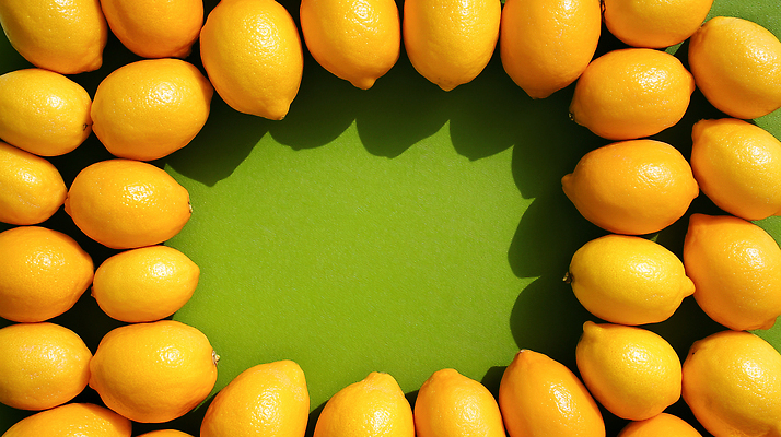 도형 계절 컬러 과일 CG 생태계 비타민 파일형식 레몬 신선 초록색 백그라운드 원형 배열 건강 비타민C 여름 자연 상큼 편집이미지 편집실사 JPG
