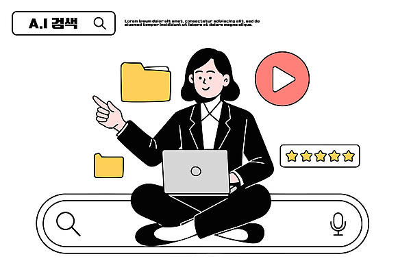 인터넷 일러스트 비즈니스 커뮤니케이션 직장 기술 사람 그래픽 노트북 디지털 스크린 자료 정보 업무 작업 분석 검색 온라인 소프트웨어 국내일러스트 AI파일 컨셉 회사 전자제품 파일형식 벡터