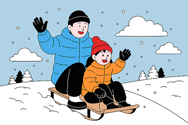 계절 감정 스포츠 가족 관계 눈_날씨 사람 생태계 싸움 파일형식 벡터 겨울 썰매 아빠 어린이 놀이 즐거움 눈싸움 자연 행복 야외활동 풍경 겨울스포츠 일러스트 국내일러스트 AI파일