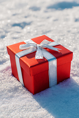 계절 기념일 컬러 CG 파일형식 선물 상자 빨간색 은색 리본 겨울 풍경 크리스마스 장식 감정 축제 포장 백그라운드 편집이미지 편집실사 JPG