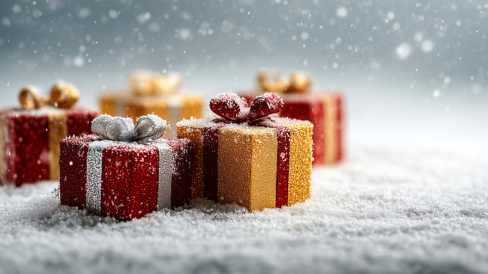 계절 기념일 감정 눈_날씨 이벤트 CG 파일형식 크리스마스 선물 상자 장식 겨울 축제 기쁨 장난감 포장 눈송이 즐거움 파티 전통 편집이미지 편집실사 JPG