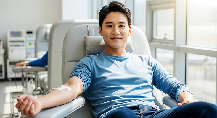 캠페인 컨셉 표정 사람 봉사 도움 복지 CG 파일형식 헌혈 남자 미소 모션 건강 사회복지 기부 혈액 안전 공동체 의학 편집이미지 편집실사 JPG