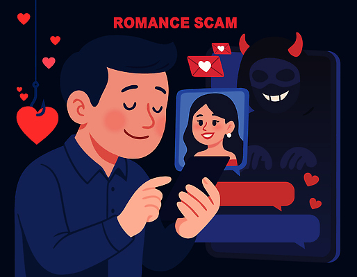 그릇 감정 컨셉 말하기 이야기 사람 핸드폰 스마트기기 사이버범죄 파일형식 벡터 로맨틱 사기그릇 남자 스마트폰 대화 사랑 위험 속임수 믿음 인터넷 소셜미디어 사기꾼 사랑이야기 경고 안전 국내일러스트 일러스트 AI파일 로맨스스캠