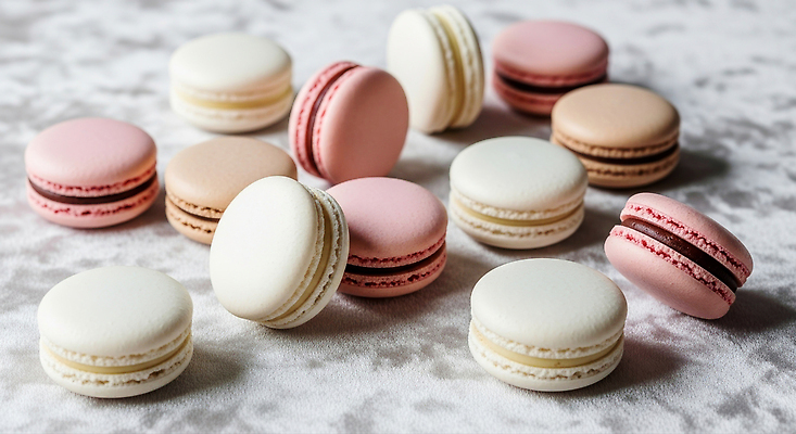 JPG 편집이미지 음식 컬러 탁자 디저트 요리 취미 프랑스 달콤 맛 제빵 마카롱 간편조리식품 편집실사 유럽 가구 컨셉 제과제빵 CG 파일형식