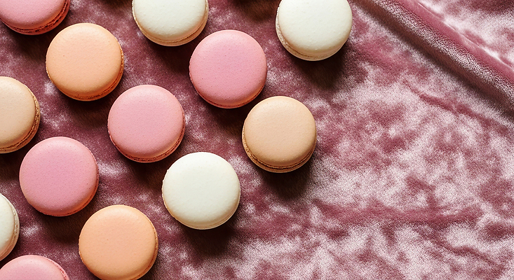 JPG 편집이미지 분홍색 컬러 디저트 카페 달콤 맛 크림 즐거움 제빵 마카롱 사교 정성 벨벳 편집실사 감정 음식 컨셉 제과제빵 상점 실크 CG 파일형식