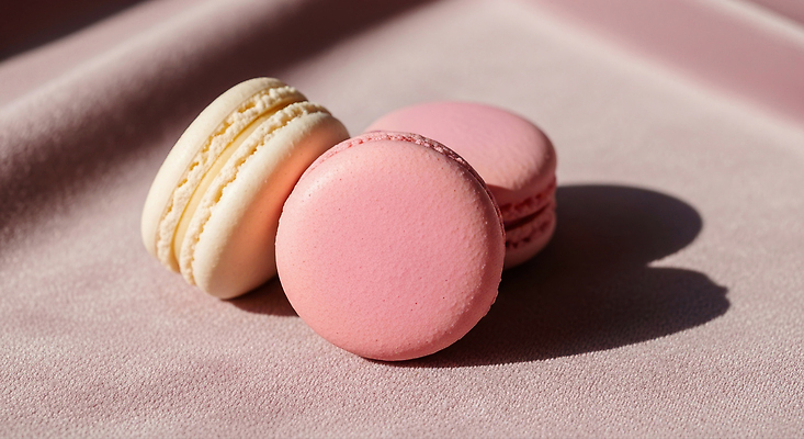 JPG 편집이미지 접시 음식 분홍색 컬러 디저트 주방 카페 달콤 크림 질감 부드러움 마카롱 편집실사 식기 상점 감각 맛 CG 파일형식