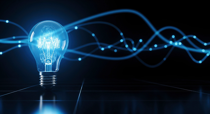 JPG 편집이미지 디자인 백그라운드 전구 파란색 빛 어둠 흐름 에너지 전기에너지 신비 장면 창의성 이미지편집 AI컴퓨터그래픽 AI콘텐츠 컬러 컨셉 파일형식