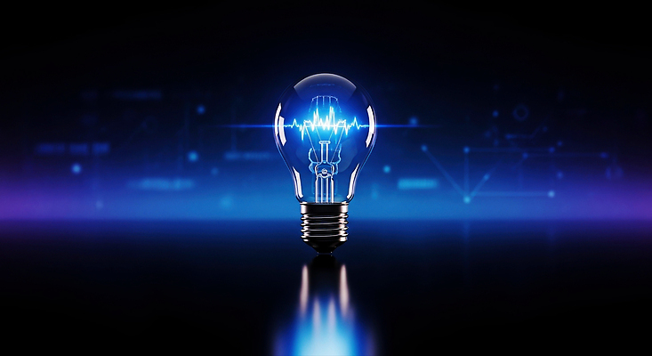 JPG 편집이미지 디자인 예술 과학 백그라운드 전구 기술 밝음 빛 어둠 전기에너지 혁명 에너지원 전자파 창의성 이미지편집 AI컴퓨터그래픽 AI콘텐츠 컨셉 에너지 파일형식