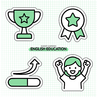 아이콘 문자 교육 감정 컨셉 관계 파일형식 벡터 영어 리본 학생 기쁨 성공 그래프 성장 학습 친구 결과 이미지 2D아이콘 AI파일
