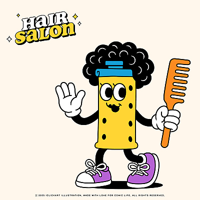 캐릭터 감정 컬러 컨셉 신체부위 예절 미용용품 뷰티샵 파일형식 벡터 미용실 인사 헤어스타일 머리빗 유머 귀여움 노란색 사람 즐거움 스타일 뷰티 손 일러캐릭터 일러스트 AI파일