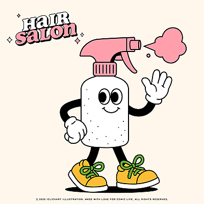 캐릭터 감정 컨셉 뷰티 예절 뷰티샵 파일형식 벡터 미용실 스프레이 인사 귀여움 표정 화장품 컬러 즐거움 오브젝트 화장 유머 마스코트 상징 일러캐릭터 일러스트 AI파일