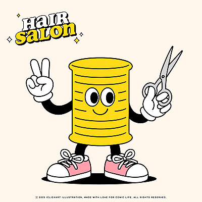 캐릭터 손 감정 컬러 신발 컨셉 머리 뷰티샵 파일형식 벡터 미용실 귀여움 모양 노란색 캔 평화 손가락 운동화 즐거움 디자인 이발소 스타일 뷰티 머리카락 일러캐릭터 일러스트 AI파일