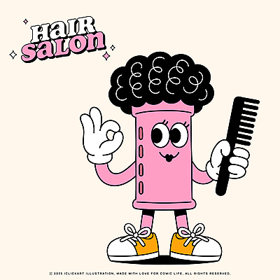 캐릭터 감정 컬러 컨셉 표정 뷰티샵 파일형식 벡터 미용실 귀여움 뷰티 스타일 분홍색 웃음 준비 고객 백그라운드 조화 유머 디지털 모양 디자인 오브젝트 일러캐릭터 일러스트 AI파일