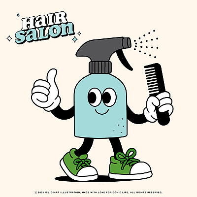 캐릭터 손 컬러 컨셉 모션 표정 뷰티샵 파일형식 벡터 미용실 도구 스타일링 고객 환영 웃음 손가락 청록색 장면 귀여움 오브젝트 어울림 개성 서비스 일러캐릭터 일러스트 AI파일