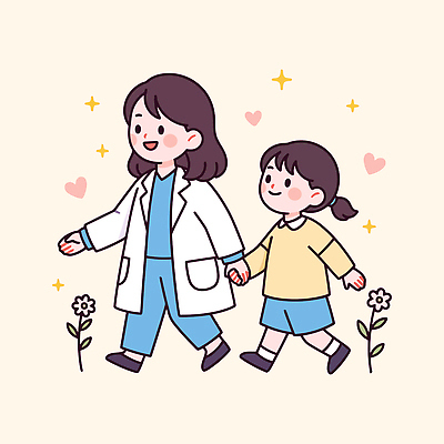 공원 교육 꽃 행복 어린이 일러스트 가족 자연 엄마 건강 사랑 웃음 친구 부모 손잡기 산책 의사 국내일러스트 AI파일 식물 공공시설 감정 관계 모션 휴식 표정 사람 의료진 생태계 파일형식 벡터