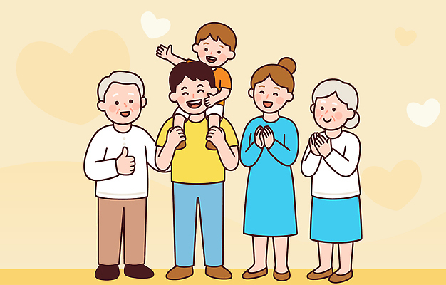 남자 감정 컨셉 가족 관계 모션 표정 사람 손주 파일형식 벡터 어린이 행복 사랑 시간 기념 웃음 연령 축하 부모 조부모 손자 모임 즐거움 함께함 손짓 따뜻함 기쁨 표현 일러스트 국내일러스트 AI파일