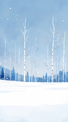 자연요소 식물 계절 컬러 컨셉 날씨 숲 생태계 파일형식 겨울 나무 풍경 하늘 고요 뷰티풀 자연 흰색 바람 감정 평화 숲속 JPG 일러스트 국내일러스트