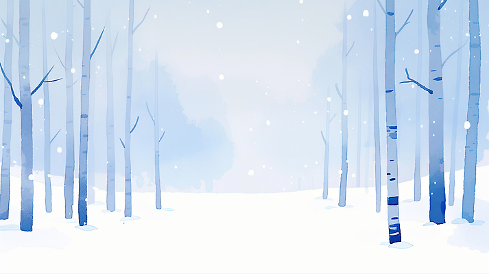 나무 식물 계절 길 컬러 컨셉 눈_날씨 숲 그림 생태계 파일형식 겨울 평화 풍경 자연 뷰티풀 산책로 눈내림 소나무 파란색 조용 풍경화 숲속 JPG 일러스트 국내일러스트