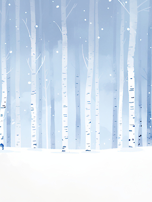 나무 식물 계절 컬러 컨셉 겨울 놀이 날씨 휴식 풍경 숲 생태계 파일형식 자작나무 자연 차가움 뷰티풀 평화 하늘 조용 파란색 눈덮임 게임 산책 겨울풍경 숲속 맑음 JPG 일러스트 국내일러스트