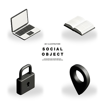 PSD 편집이미지 디자인 백그라운드 아이디어 자물쇠 기술 그래픽 책 노트북 3D 디지털 모던 소셜 창의성 편집3D 컨셉 전자제품 디지털합성 파일형식